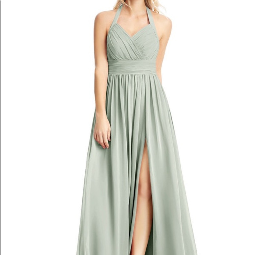 Azazie Veronica Silver Dress